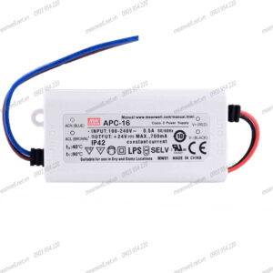 Nguồn LED Driver APC-16-700 Meanwell (16.8W 24V 700mA)