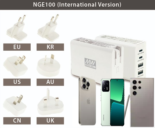 Cốc sạc nhanh 4 cổng 100W