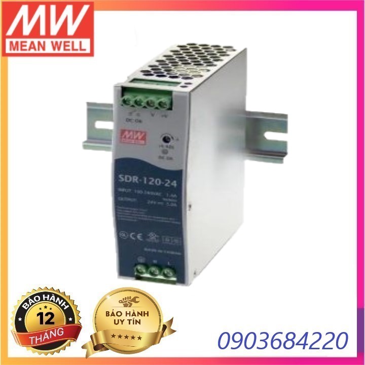 Bộ nguồn 24V 5A Meanwell