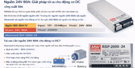 Nguồn 24V 80A cho động cơ DC
