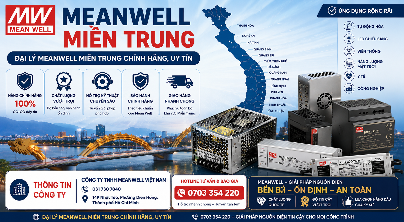Meanwell Miền Trung – Đại Lý Meanwell Chính Hãng Miền Trung